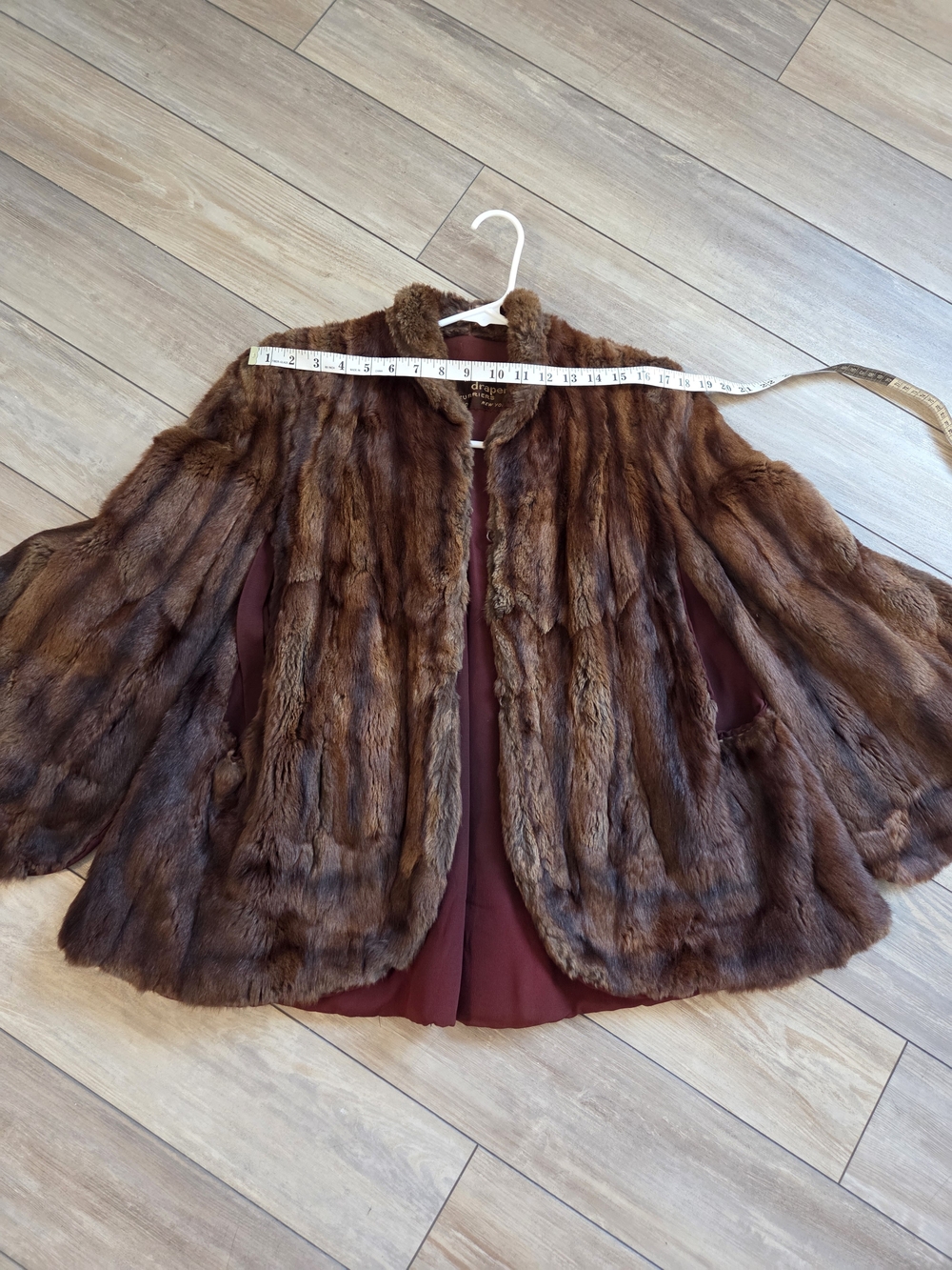 Willett And Draper 1980s Vintage Real Fur Coat - Rich Chestnut Tones Size 8 Med